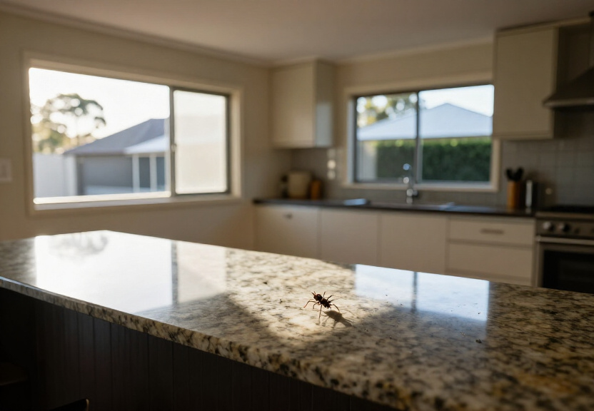 Spider-free roof void in Killarney Heights after treatment